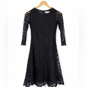 EUC - never worn.  Girls black lace dress size 7/8